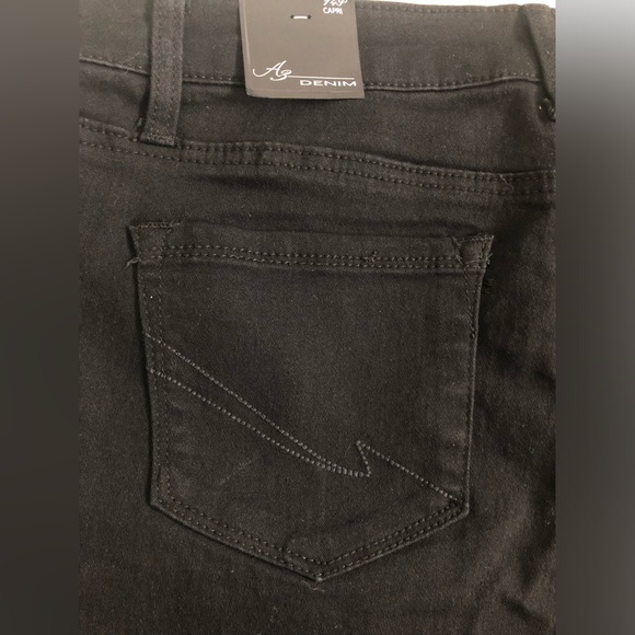 NWT A3 Denim Black Capris Size 14P - Picture 9 of 11